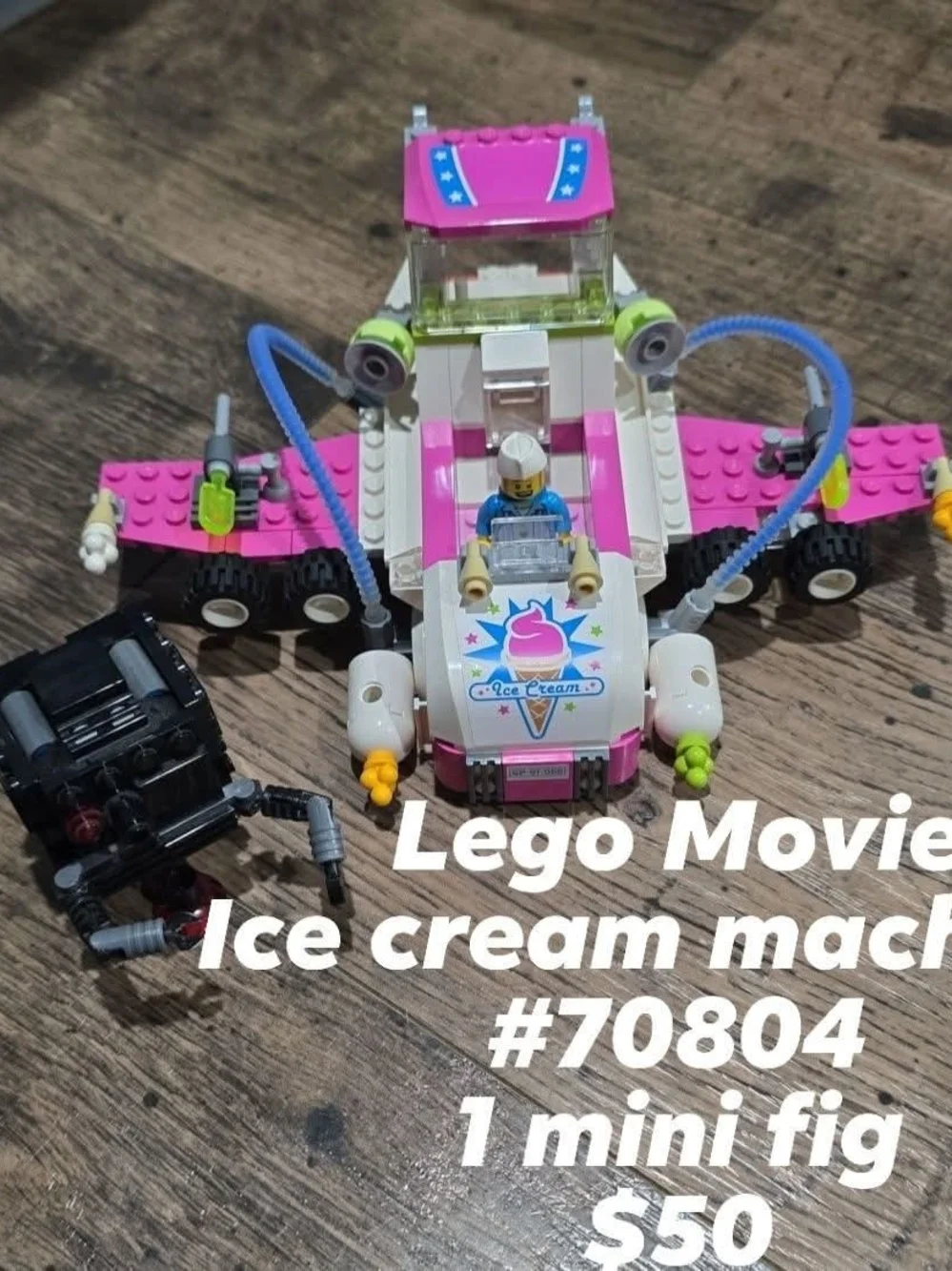 Lego Pink and White Ice Cream Vehicle - LEGO 70804