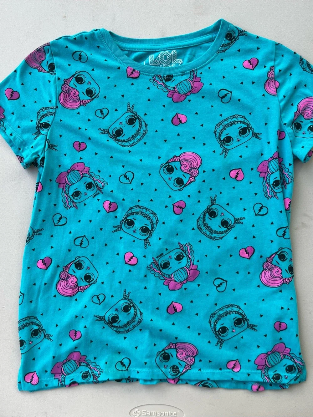 L.O.L. Surprise! Turquoise & Pink Short Sleeve Character Tee