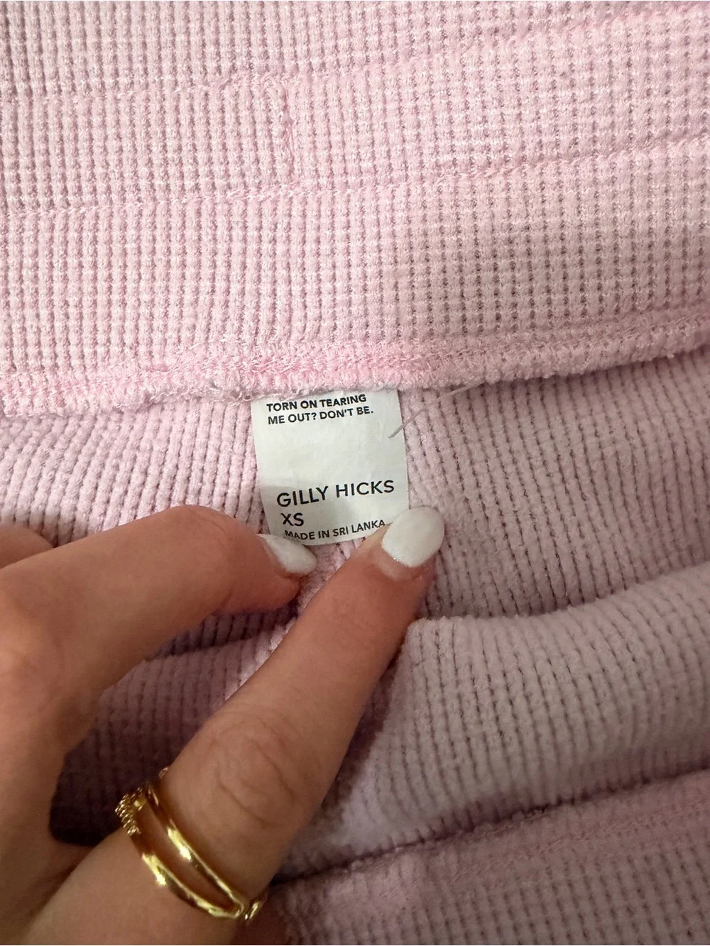 Gilly Hicks ribbed athletic