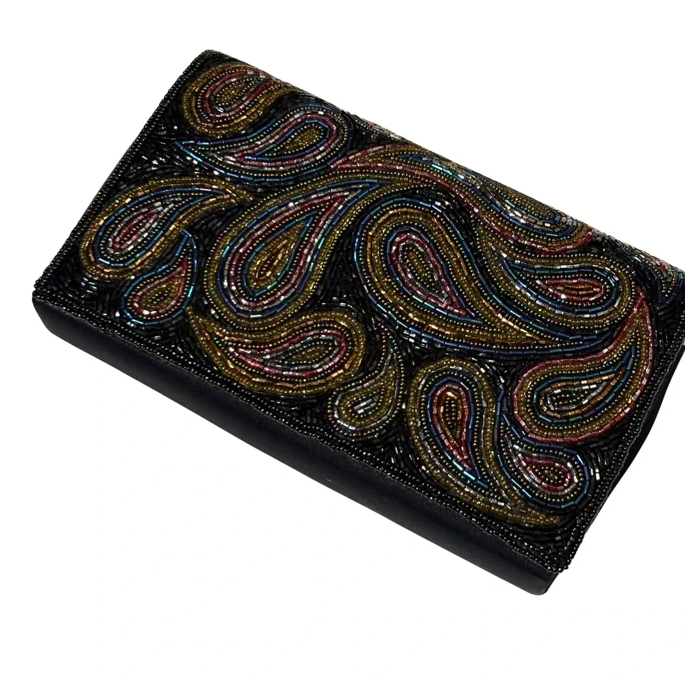 Vintage beaded paisley