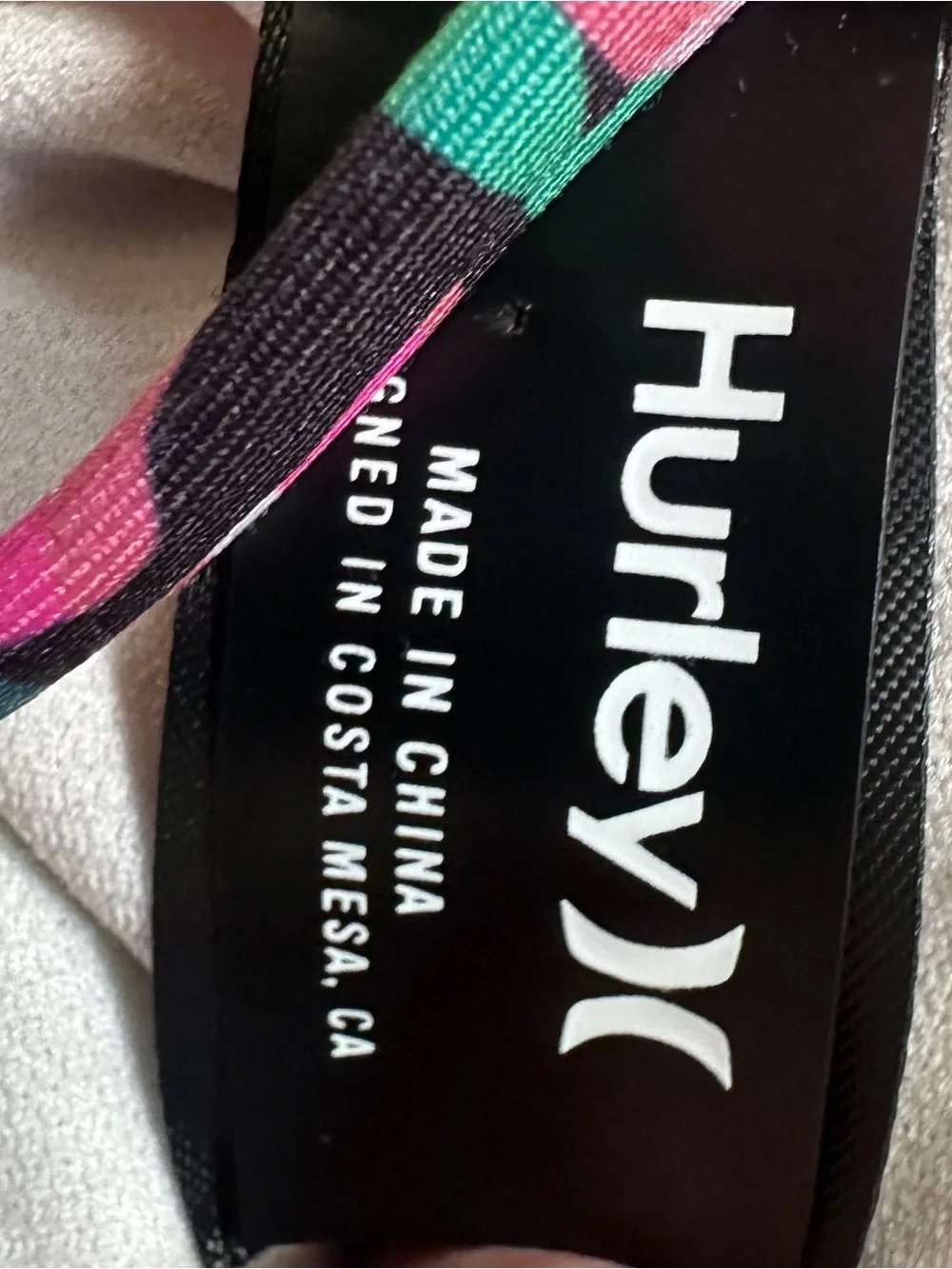 Hurley vibrant floral
