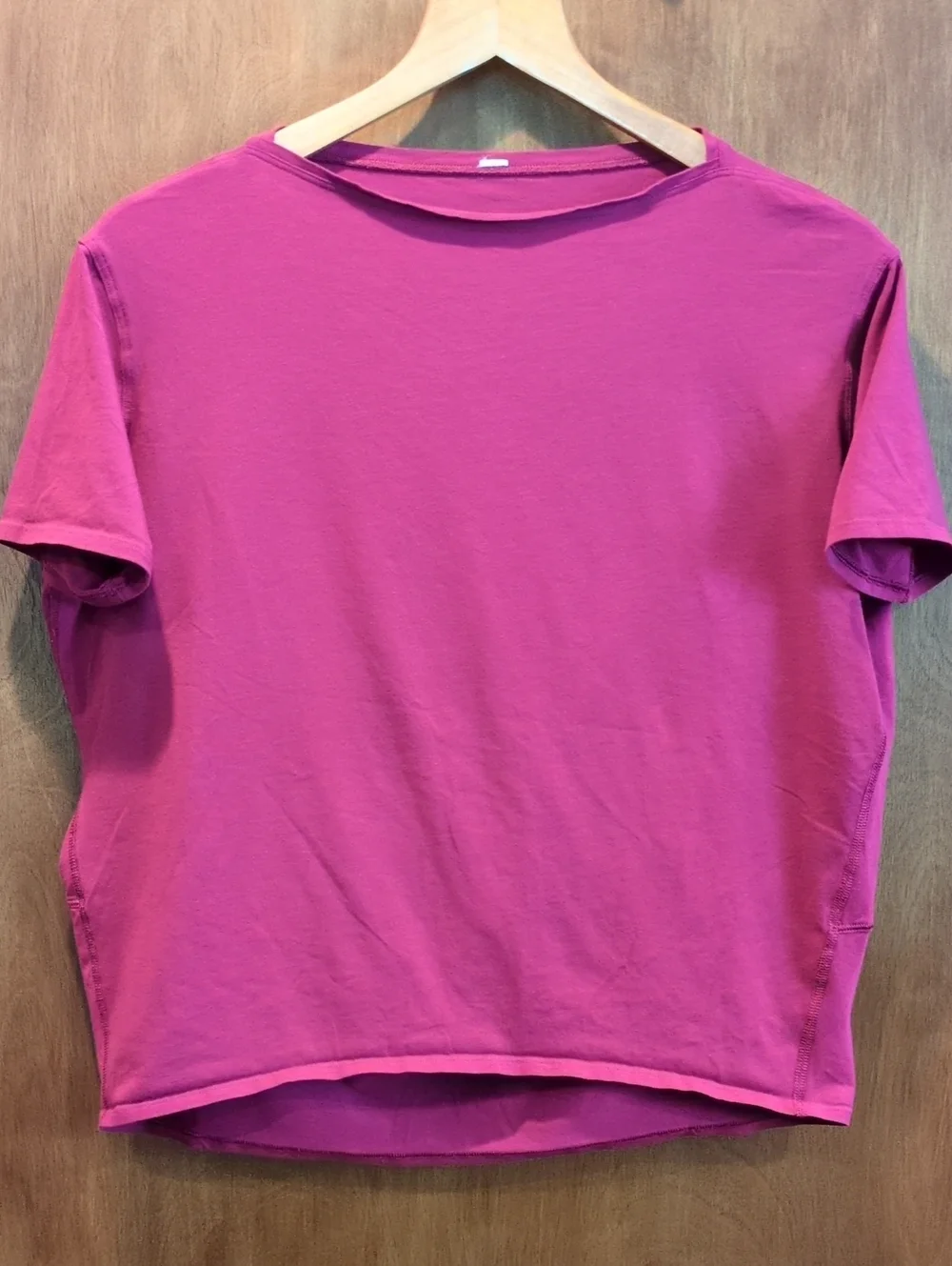 Lululemon Back In Action Short Sleeve Tee In Magenta Purple