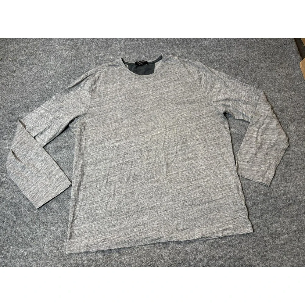 Banana Republic Shirt Mens XL Gray Moisture Wicking Long Sleeve Jersey Tee