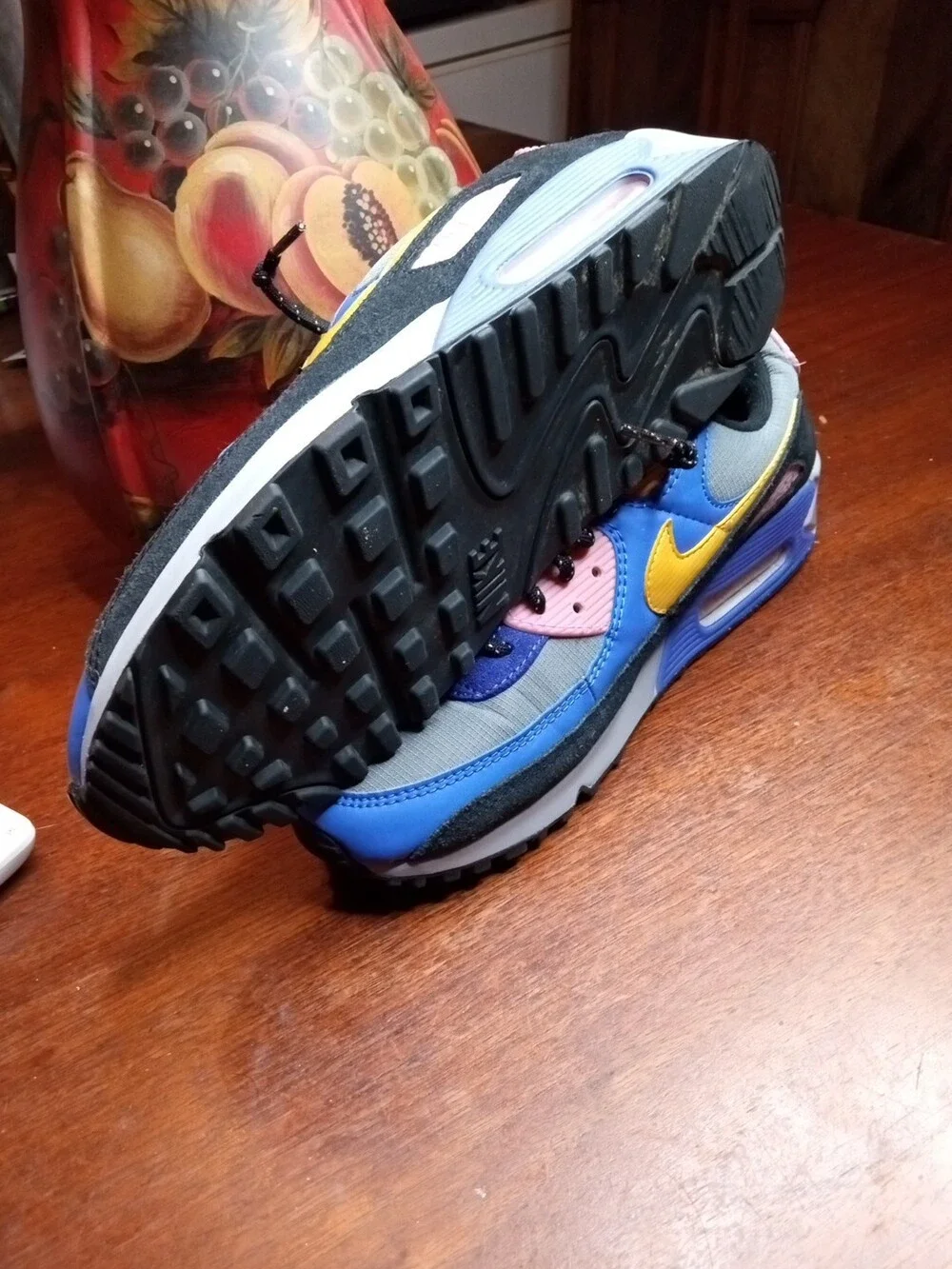 Nike Air Max 90 ACG Men's Size 8 Purple Grey Yellow Sneakers 2020 CN1080-500
