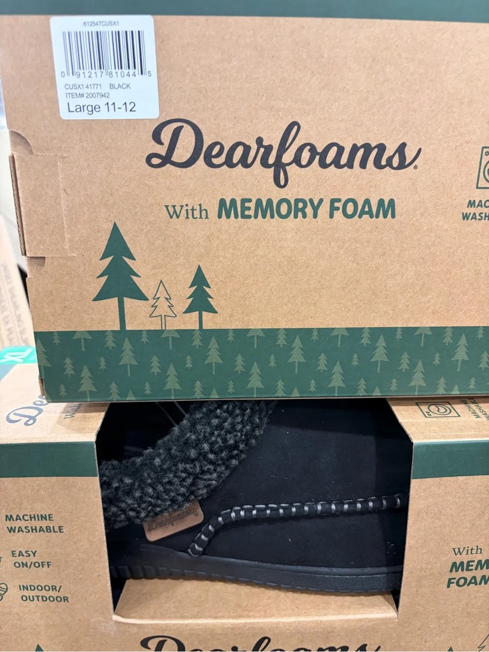 dearfoams classic black