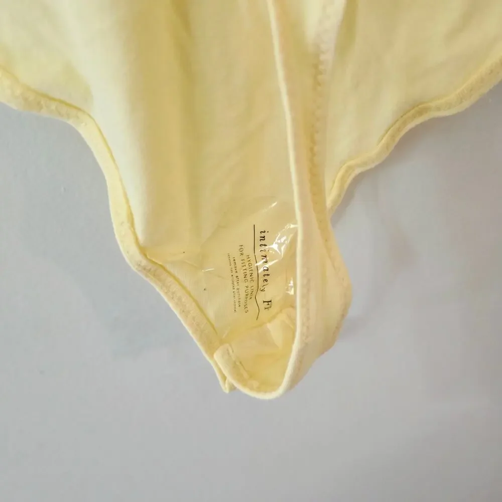 NWT Free People Matilda Bodysuit Butter Yellow Size S Small