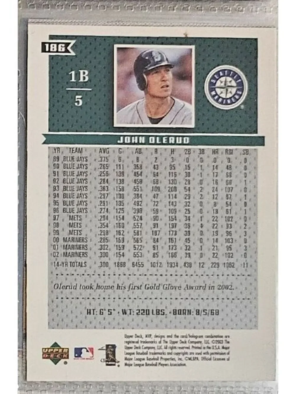 Upper Deck john olerud
