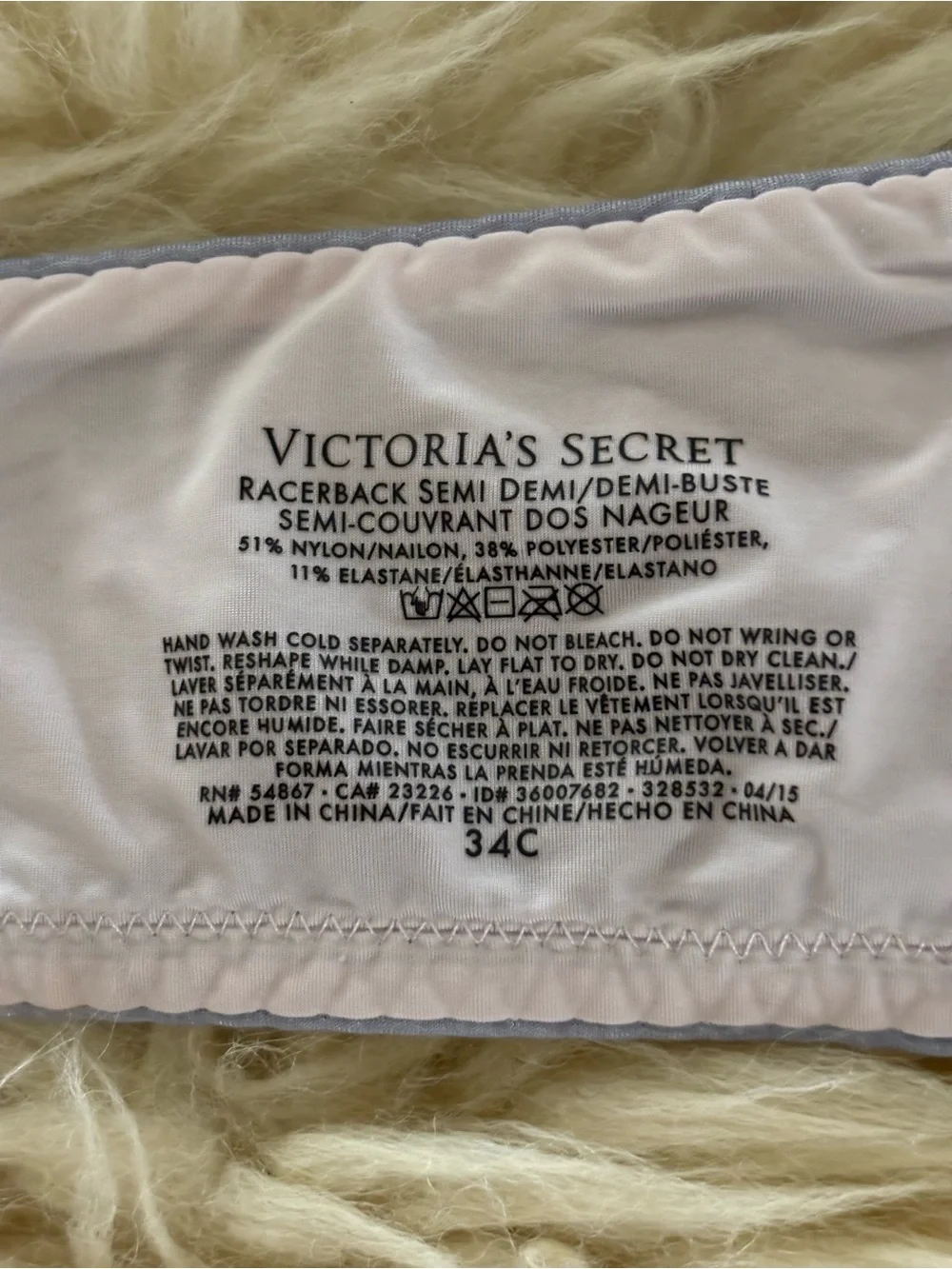 Victorias Secret lightly padded