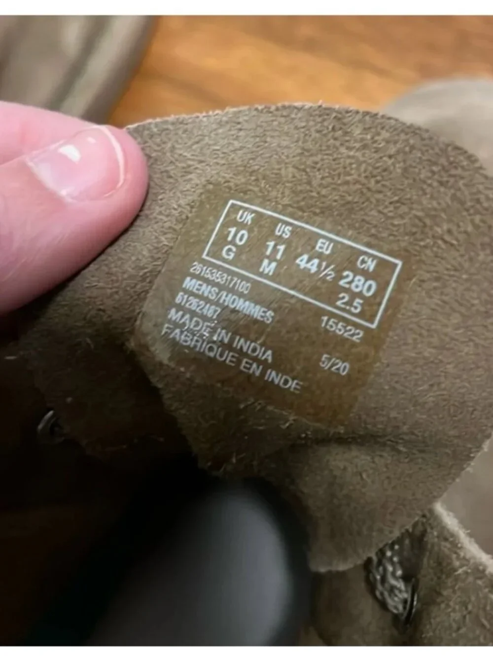 Clarks Desert Boots Men's Suede Taupe Size 11 Ortholite