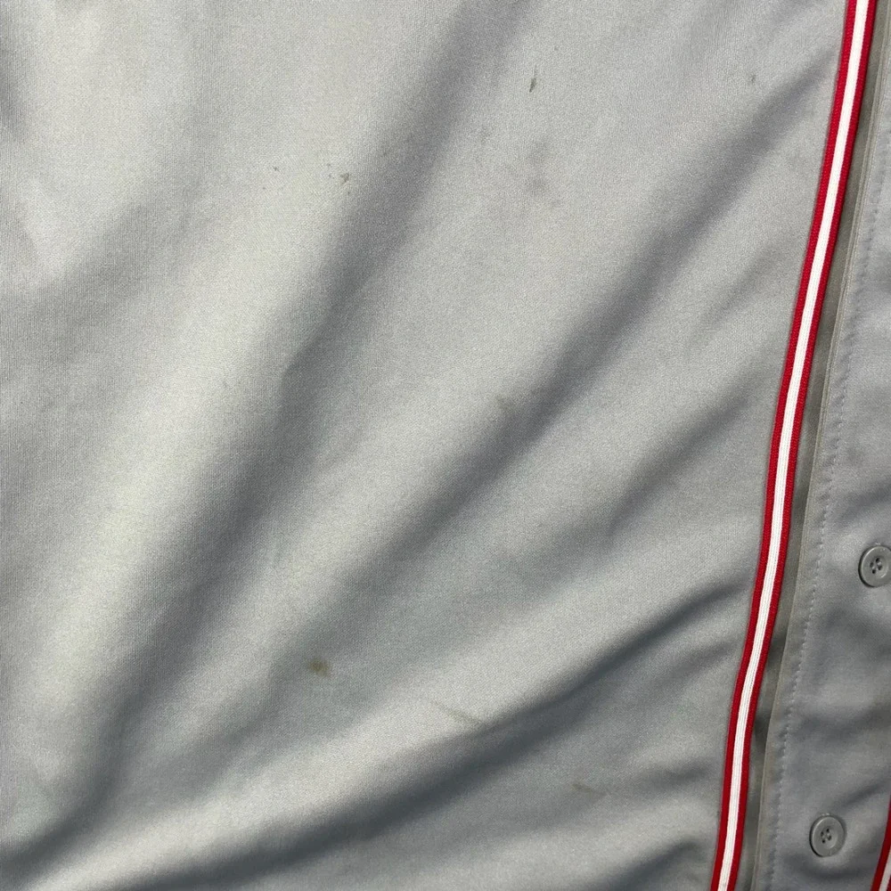 Chase Authentics Dale Earnhardt Jr #8 NASCAR Baseball Jersey Mens 2XL Grey