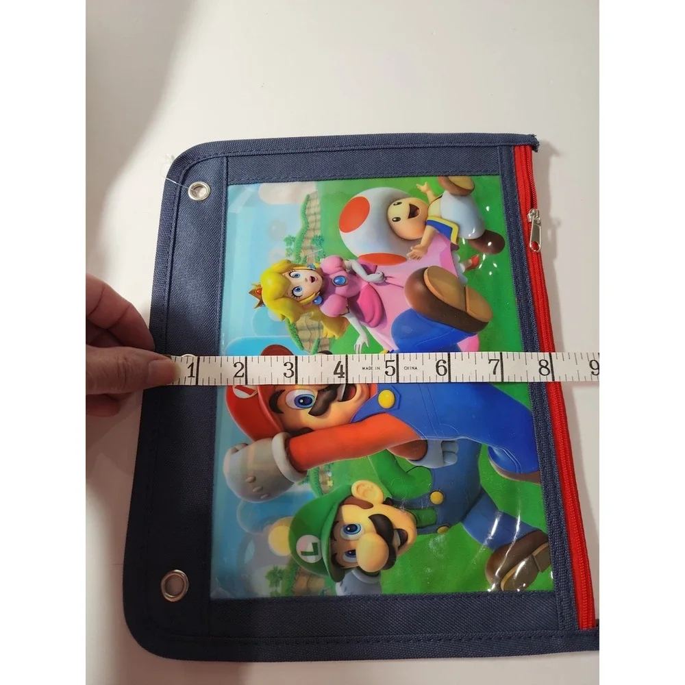 Nintendo Super Mario Backpack and Pencil Case Set Boys School Bag 16 Inch Black