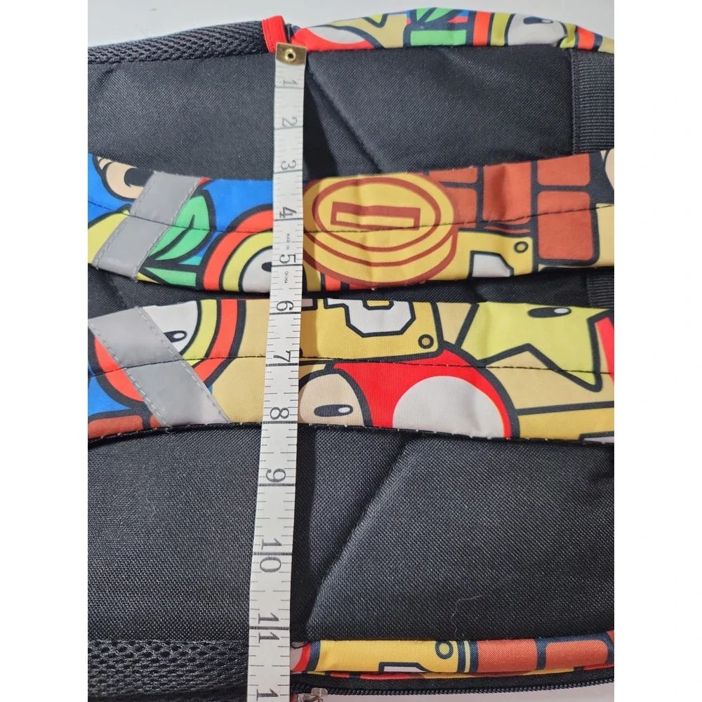 Nintendo Super Mario Backpack and Pencil Case Set Boys School Bag 16 Inch Black