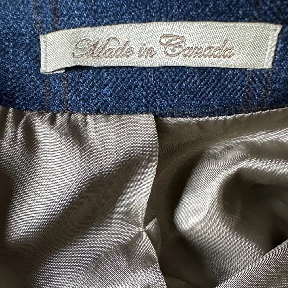Bruno Piattelli windowpane wool Sportcoat. 43L