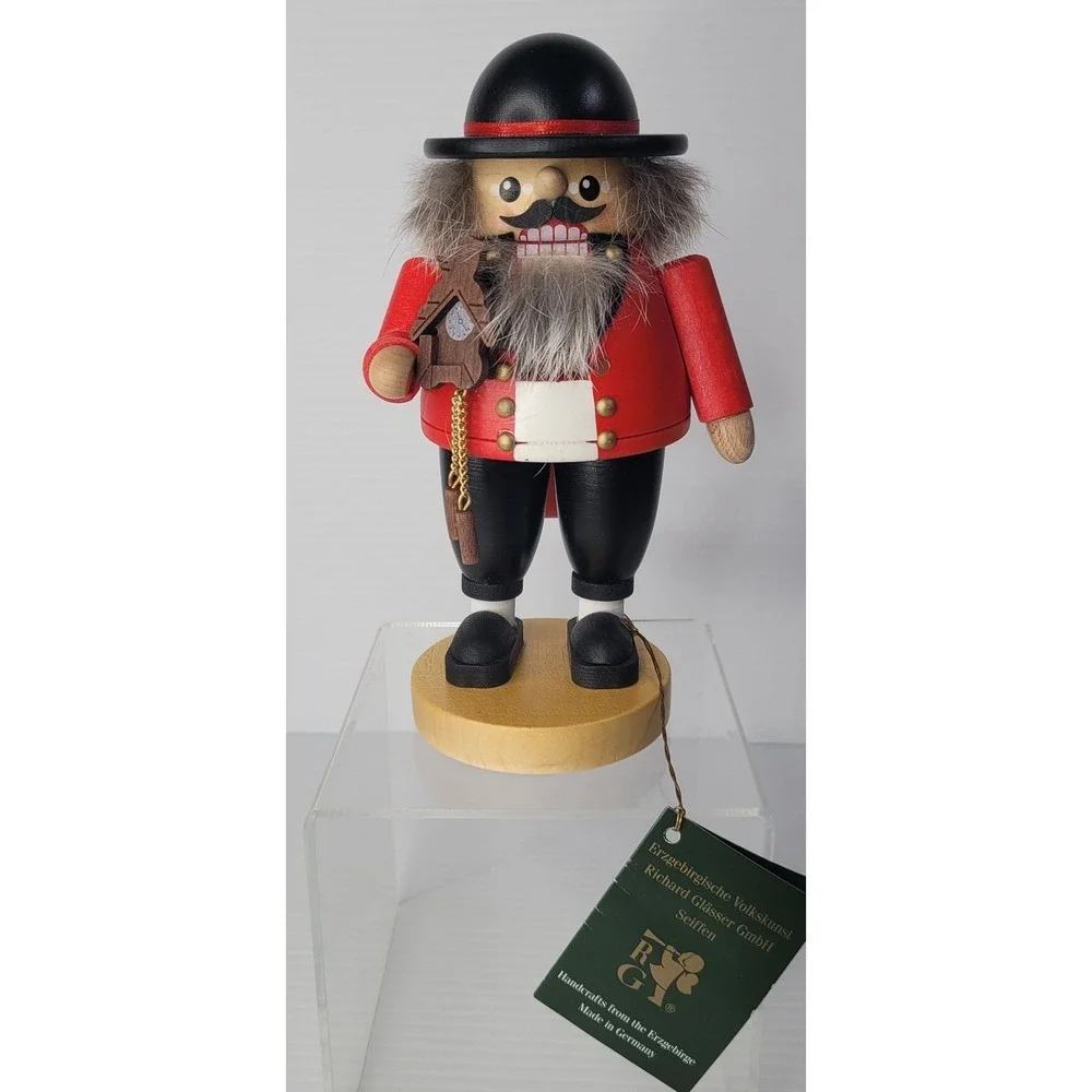 Richard Glasser Erzgebirge Cuckoo Clock Maker Nutcracker Germany 8