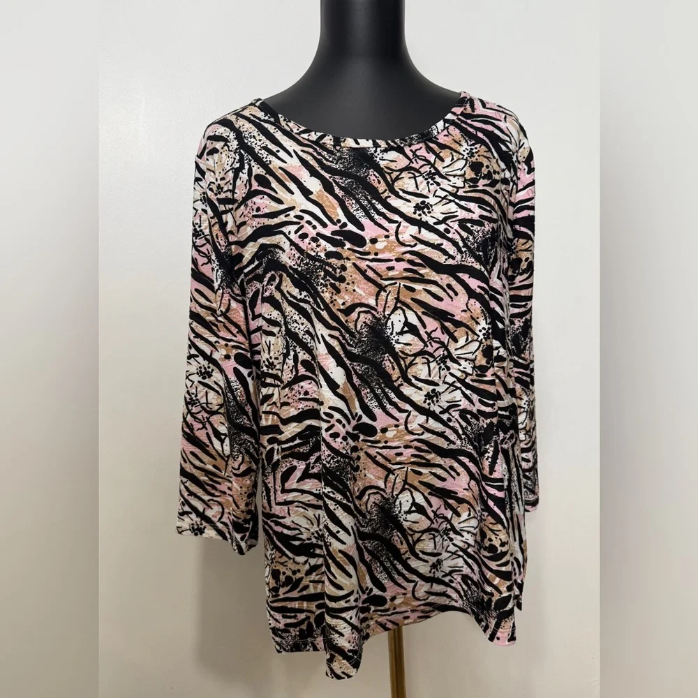 Women's Abstract Print Top‎