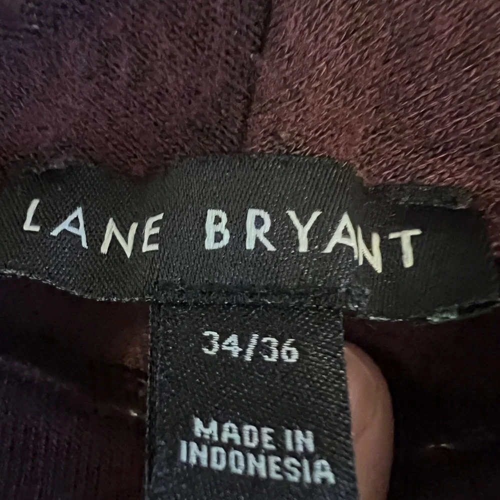 Lane Bryant Knit Cowl Neck Sweater -Merlot Color- Size 34/36