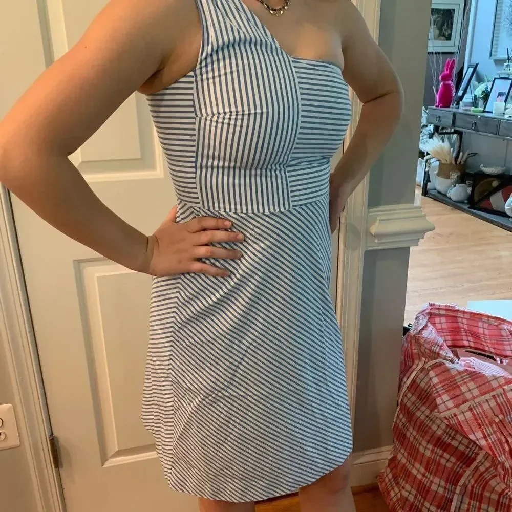 Banana Republic Factory One Shoulder Dress sz 4