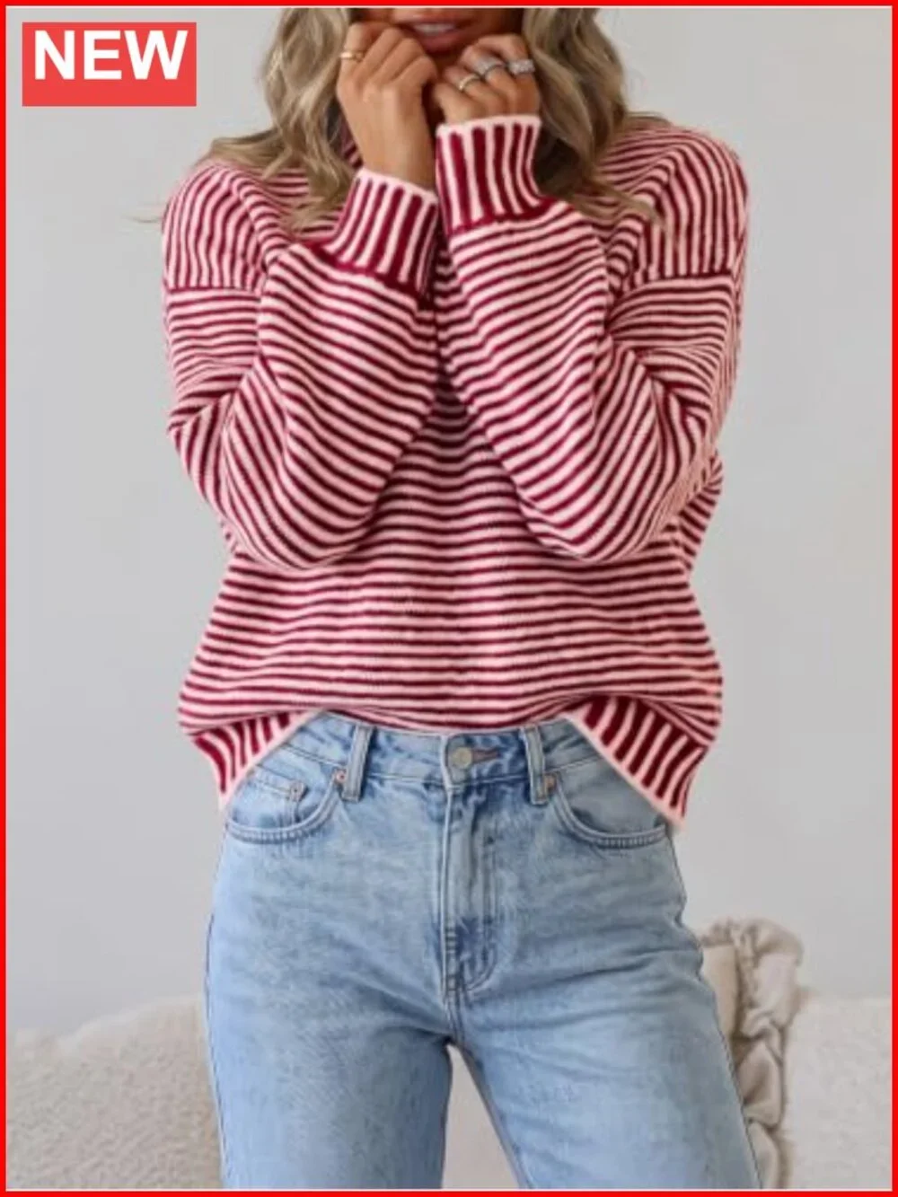 N/A cozy striped