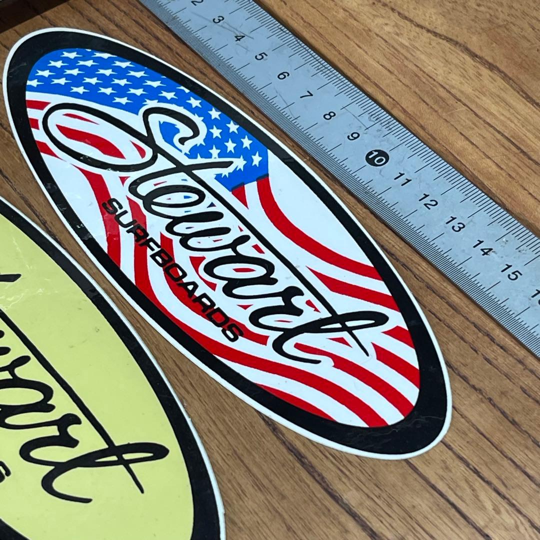 Stewart Surf 90s Sticker 3-Piece Set Rare US Authentic